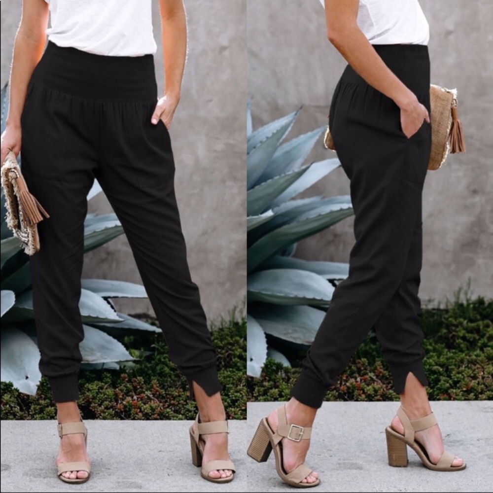 Comfy Chic Sassy Pocketed Joggers/Pants - Picture 2 of 3